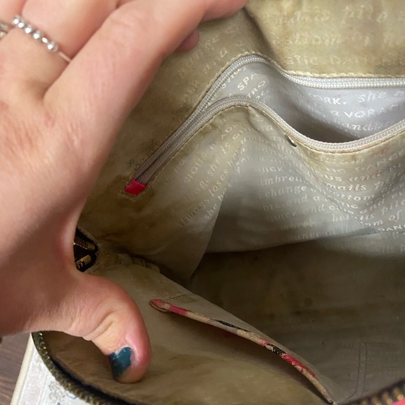 Kate Spade Cedar Street Maise Rose Print Satchel Saffiano Leather Floral (flaws) - Picture 15 of 16